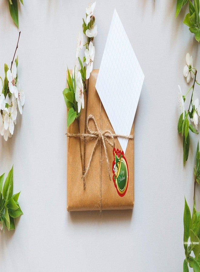 D2C Merry Christmas Scalloped Stickers - Pack of 90 Premium Gift Seals | Tree, Bells, Snowman & Ribbon Design 1.3×1.4″ | for Gifts, Cards, Envelopes, Party Favors & Holiday Crafts - Image 5